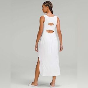 Lululemon Pima Cotton Open-Back Midi Dress